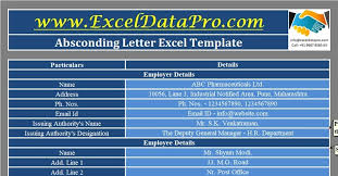 How to change or reset user id and password in gst. Download Absconding Letter Excel Template Exceldatapro
