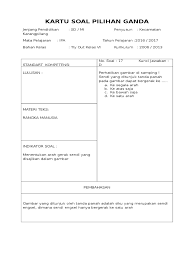 Kartu soal ips kelas 7docx kartu soal pilihan ganda. Kartu Soal Ips Kls Viismp Soal Kognitif Jawabanku Id