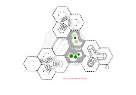 Dominique Perrault Architecture Andre Morin Vincent Fillon Citylights The Pont De Sevres Architecture Hexagonal Architecture Residential Building Design