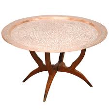 There are several tropical type beaded sofas and armchairs we can get to see inside of homes, these are specifically reliable. Islamic Middle Eastern Copper Tray Table With Calligraphy At 1stdibs