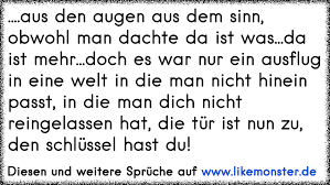 Es ist mal wieder zeit für ein paar sprüche und zitate. Aus Den Augen Aus Dem Sinn Tolle Spruche Und Zitate Auf Www Likemonster De