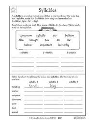 Syllables 1st Grade Kindergarten Reading Worksheet Greatschools Kindergarten Reading Worksheets Syllable Worksheet Reading Worksheets