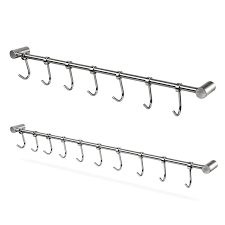 Wall mounted kitchen utensil hanging rack stainless steel. Kitchen Rail Rack Wall Mounted Utensil Hanging Rack Stainless Steel Hanger H Shopee Philippines