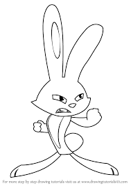 Pencils and colored pencils of skunk fu! Learn How To Draw Rabbit From Skunk Fu Slugterra Step By Step Coloring Home