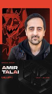 ✨ SPECIAL GUEST ANNOUNCEMENT! ✨, We’re excited to welcome Amir Talai to LVL  UP EXPO 2026!, 🟥 Meet the voice behind The Afterlife’s most charmingly  sinister radio demon in Las Vegas! Badge pricing ...