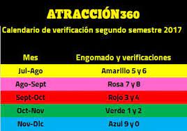 Calendario De Verificacion Vehicular Segundo Semestre 2017 Atraccion360 Calendario Calendario Oficial Engomados