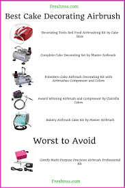 8 Best Cake Decorating Airbrush Plus 1 To Avoid 2021 Buyers Guide Freshnss Airbrush Cake Cake Decorating Airbrush Cake Decorating