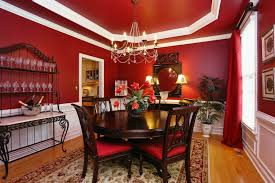 If you're looking to spruce up your home, the dining room is a great place to start. Dramatic Red Dining Room Traditional Dining Room Raleigh By Lisa Stewart Design Houzz