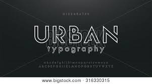 Minimal modern alphabet fonts and numbers. Abstract Urban Thin Line Font Alphabet Minimal Modern Fonts And Numbers Typography Typeface Uppercase Lowercase And Number Vector Illustration Poster Id 316330315