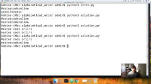 The problem with the default list.sort() or sorted(list) method is that they consider capitalization. Python Challenge Sort String In Alphabetical Order And Remove Duplicates Youtube