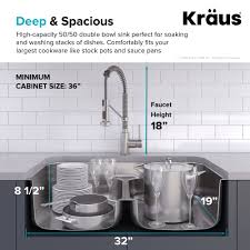 For diy enthusiasts and professionals alike, moen products provide the best in reliability, meaningful innovation, and lasting value. Kraus Kca 1200 Stainless Steel Kitchen Combo Set With 33 Inch 16 Gauge Undermount Kitchen Sink And Bolden Kitchen Faucet Faucetdirect Com