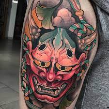 Tattoo By Oash Rodriguez Oashrodriguez Hannyatattoo Color Japanese Hannya Yokai Demon Ghos Japanese Tattoo Japanese Tattoo Designs Japanese Mask Tattoo