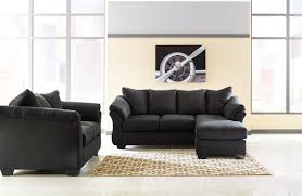 Check spelling or type a new query. Signature Design By Ashley Darcy Black 821375082 Chaise Sofa Loveseat And Ottoman Set Sam Levitz Furniture Stationary Living Room Groups