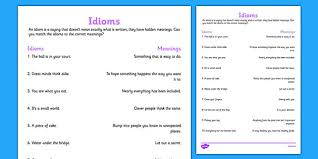 They come up all the time in both written and spoken english. Black And White Idioms And Their Meanings Worksheets