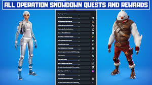 For these, we've put all of their locations down below in case one of them is near you in your next match. All Winterfest 2020 Operation Snowdown Quests And Rewards Fortnite Chapter 2 Season 5 Youtube