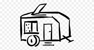 Polish your personal project or design with these camping png black and white transparent png images, make it even more personalized and more attractive. Camping Trailer Royalty Free Vector Clip Art Illustration Black And White Camping Clipart Stunning Free Transparent Png Clipart Images Free Download