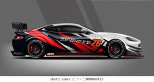 Car Decal Wrap Design Vector Graphic Abstract Stripe Racing Background Kit Designs For Vehicle Race Car Ra Fahrzeugfolierung Fahrzeugaufkleber Autofolierung