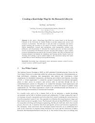 Creating a Knowledge Map for the Research Lifecycle