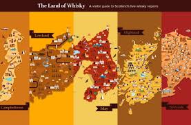 The Land Of Whisky Speyside Whisky Map Whisky