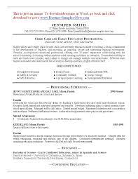 Resume Template For Child Care Workercareer Resume Template Career Resume Template Job Resume Samples Job Resume Examples Resume Skills