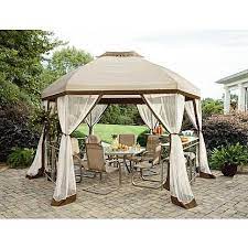 Maybe you would like to learn more about one of these? Garden Oasis Long Beach 13 Hex Gazebo With Net Sears Gazebo Gazebo Netting Gazebo Designs