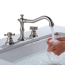 Price is a pretty good measure of quality but not necessarily the best measure of whether a faucet will be right for your bathroom. Best Solid Brass Widespread Bathroom Faucet 3 Hole Two Handle Deck Mounted Faucet Brushed Nickel High Arc Lavatory Sink Taps With Ceramic Valve And 2 Hoses Amazon In Home Improvement