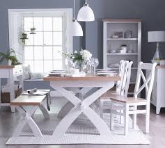 Product title set of 4 urban style leather dining chairs with solid wood legs chair average rating: Colesbourne White Painted Ladder Back Fabric Dining Chair George Street Furnishers