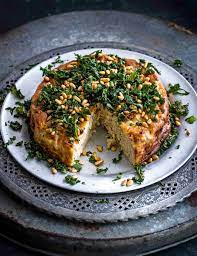 Artichoke & spinach dip vegan version of classic spinach and artichoke dip. Cauliflower Sformato With Crispy Kale And Caramelised Pine Nuts Recipe Vegetarian Dinner Party Vegetarian Main Course Entertaining Recipes