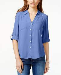 Bcx Juniors Tab Sleeve Top Reviews Tops Juniors Macy S High Low Blouse Business Casual Outfits Tops