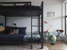 62w x 80½l x 71½h; Industrial Loft Twin Over Twin Bunk Bed