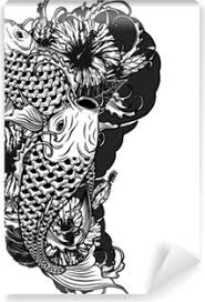 The monumental ink tattoo artists | best tattoo artists near chrysanthemum floral detailed drawing working with fine liner roring pens, creating organic and natural floral forms with intricate line detail. Carp Fish And Chrysanthemum Tattoo By Hand Drawing Tattoo Art Highly Detailed In Line Art Style Sheer Window Curtain Pixers We Live To Change