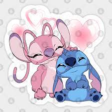10 charm are measure about: Cute Stitch Angel Lilo And Stitch Aufkleber Teepublic De