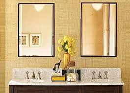 Maybe you would like to learn more about one of these? Hans Alice Large Rectangular Bathroom Mirror Wall Mounted Wooden Frame Vanity Mirror Black 38 X26 Pricepulse