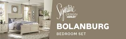 Ashley bolanburg lattice bedroom set in antique white. Amazon Com Ashley Furniture Signature Design Bolanburg King Panel Rails Component Piece Antique White Furniture Decor