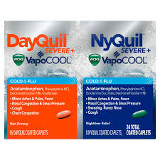Cold and flu can be extremely contagious and are usually more common at certain parts of the year. Dayquil And Nyquil Severe With Vicks Vapocool Cough Cold Flu Medicine 24 Caplets 16 Dayquil 8 Nyquil From Walmart In Austin Tx Burpy Com