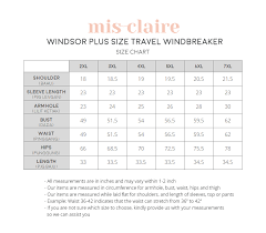 Windsor Plus Size Travel Windbreaker White