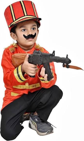 Buy SHIV VESH BHUSHA Red British Army Uniform,Kids British Army Soldier Costume,Perfect for Independence Day- without Toy Rifle Online at Low Prices in India - Amazon.in