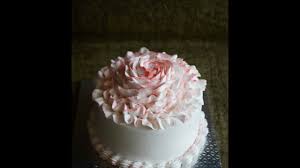Nobody likes a cake with melted, wilted frosting! How To Decorate Cake With Whipped Cream Rose Youtube