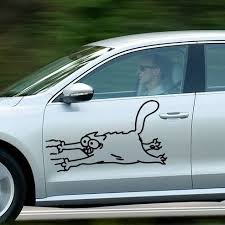 Simon 39 S Cat Scratching Car Door Vinyl Decal Sticker Funny Car Decals Vinyl Vinyl Decals