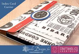 How do you organize and store your index cards? Craftaholics Anonymous Diy Index Card Holder Free Cut File
