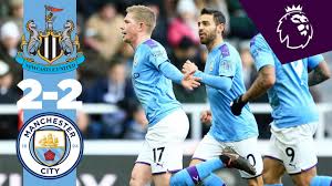 Pep guardiola's men in first action since being confirmed as premier league champions as third choice goalkeeper scott carson starts. Highlights Newcastle 2 2 Man City De Bruyne Shelvey Belters Youtube