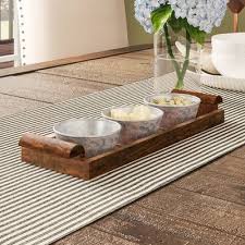 Backes Round Platter Wood Tray Set Round Wood Tray Rectangular Platter