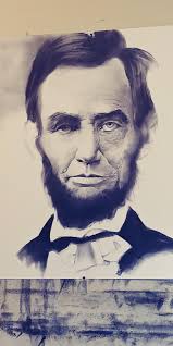 Dear Abe, 32x40, charcoal drawing, Artist Adrian Pickett Jr. 2019 : r/Art