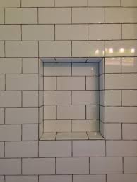 White Subway Tile Niche Detail Subway Tile Showers Subway Tile Shower Niche White Subway Tile Shower