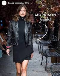 Image Result For Kookai Rosetta Dress Leather Jacket Outfits Jacket Outfits Jackets