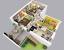 1000 Sq Ft House Plan 3d