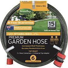 Brunnings Premium Garden Hose 15m Hose Garden Hose Hose Connector