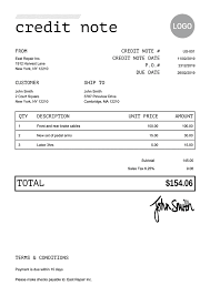 Once a vendor accepts a purchase order, it becomes a contract between buyer and seller. Free Credit Note Templates Quickly Create Send As Pdf