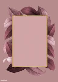 Download bingkai bunga png images, free download transparent png logos. Download Free Illustration Of Golden Frame On A Pink Leafy Background Vector By Kappy Kappy About Botanical Frame Bo Bingkai Foto Foto Abstrak Latar Belakang