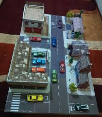 papermau the ephemeral museum mini city diorama paper model in 1 64 scaleassembled by ilham sasongko paper models diorama kids hot wheels garage diy